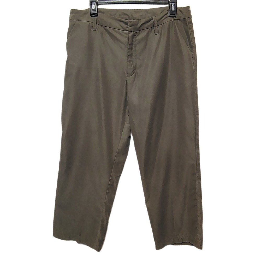 Patagonia Womens Hiking Travel Pants Size 14 Basalt Green Lightweight Trail